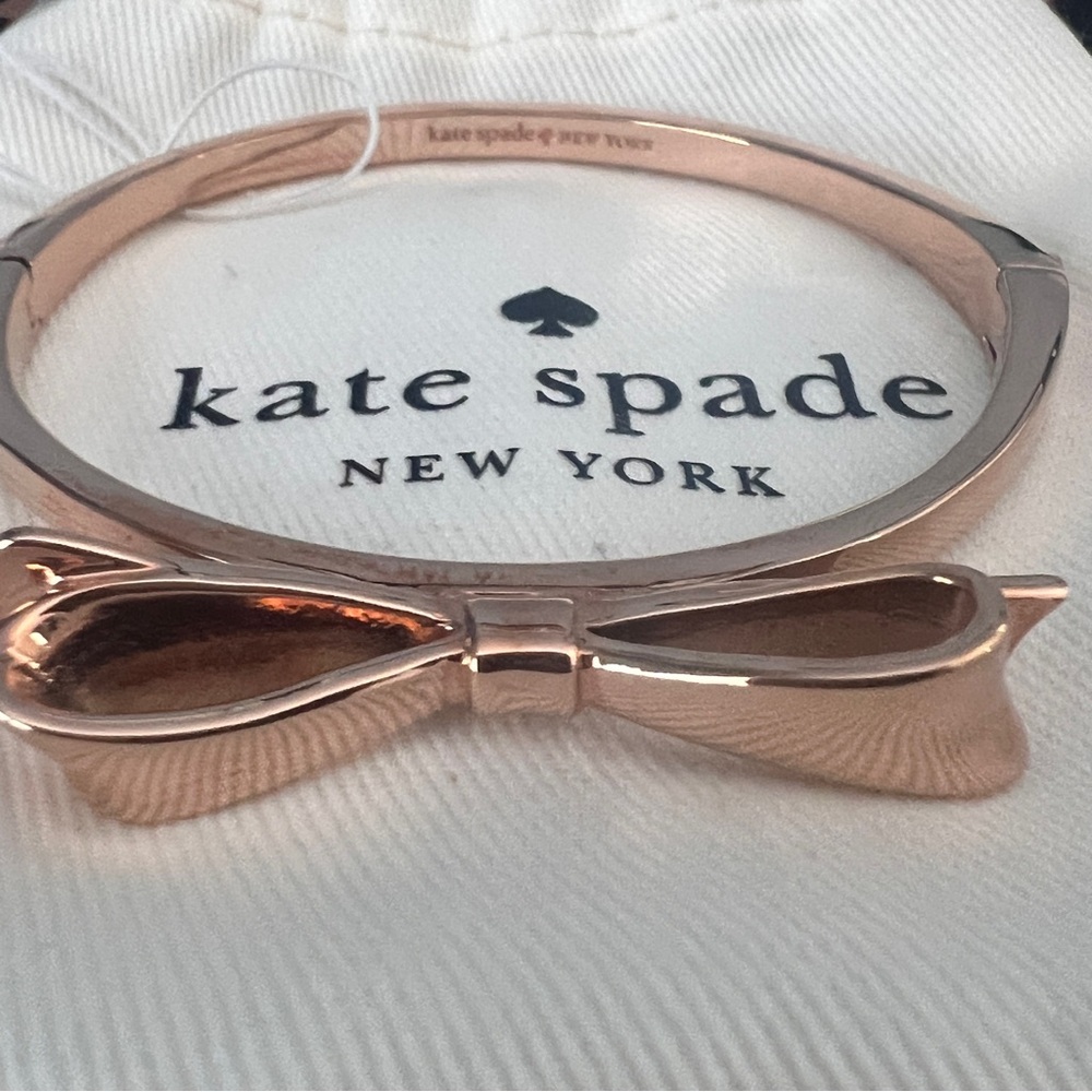 Kate Spade Rose Gold Love Notes Bangle Bracelet - Picture 4 of 5